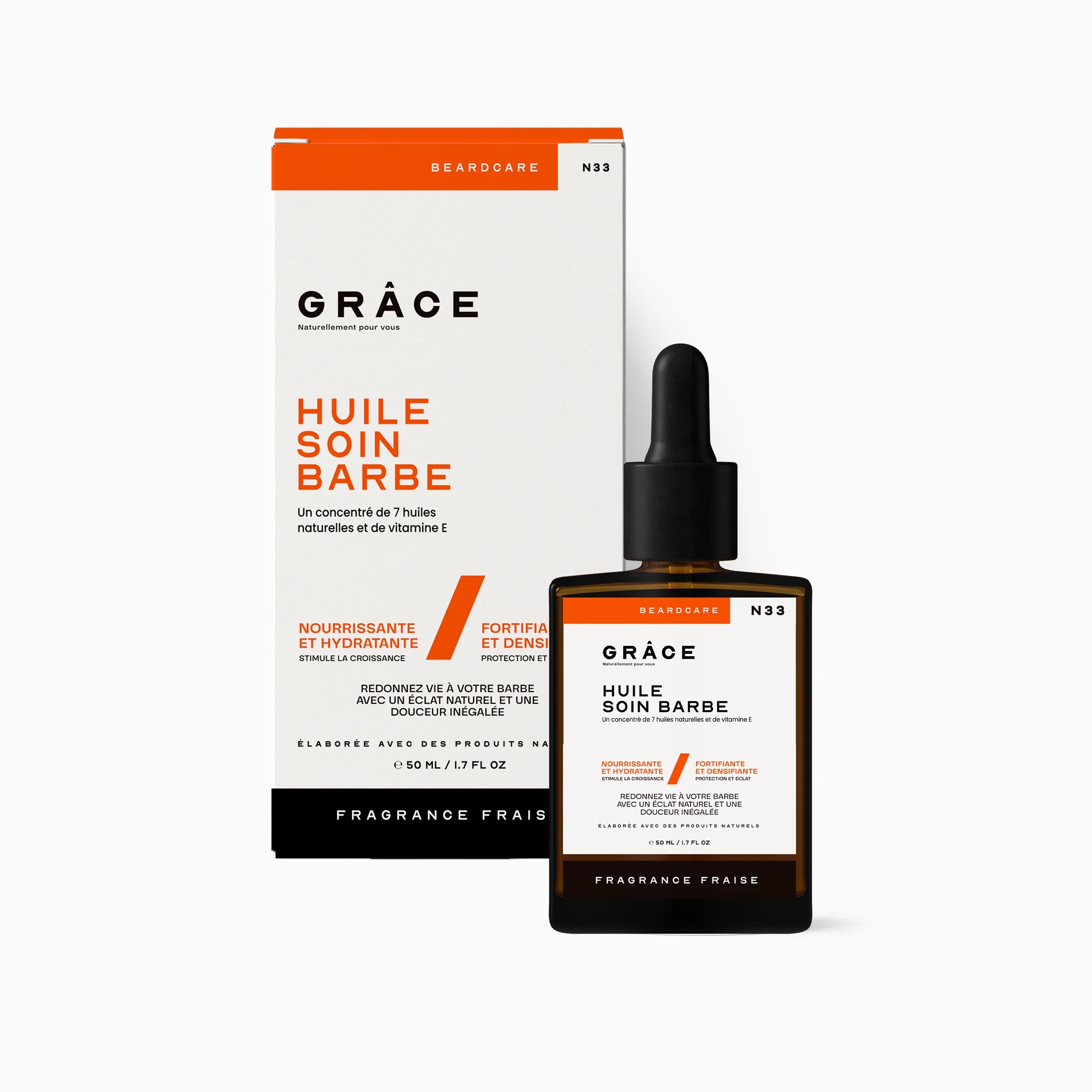 Huile à barbe fraise