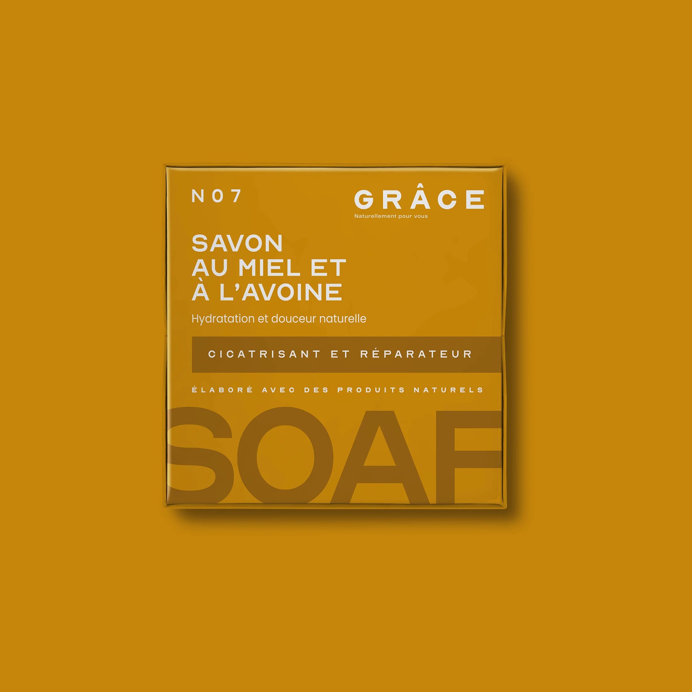 Savon naturel au miel et à l'avoine