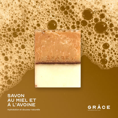 Savon naturel au miel et à l'avoine